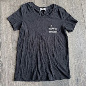 BALM 'Friendly' Tee in Black Size Small